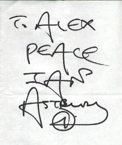 Ian's Autograph