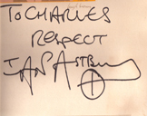 Ian's Autograph