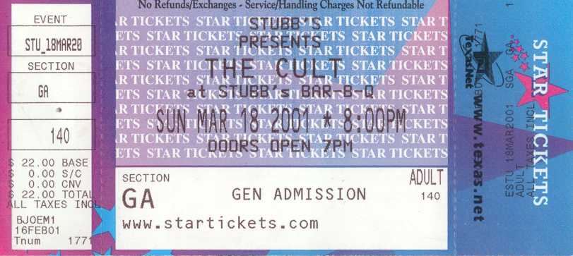 Concert Ticket