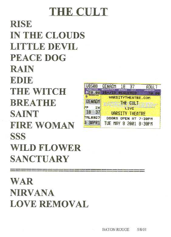 Setlist